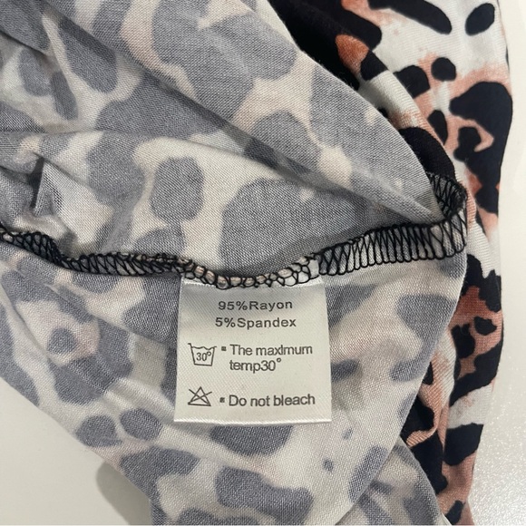 Cheetah print women’s oversized flowy maxi dress with pockets NWT Gracerelle 2XL - Picture 6 of 7